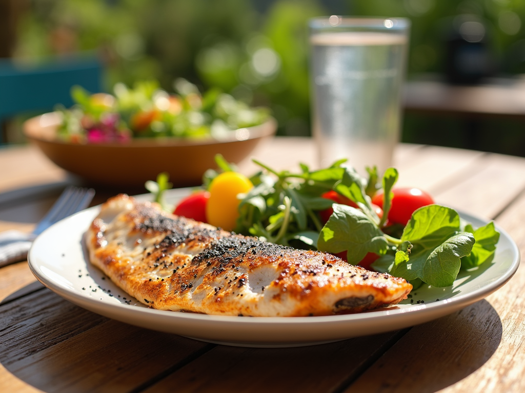 Healthy meal supporting fertility