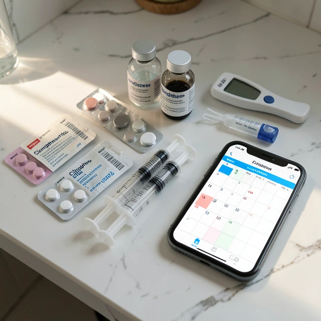 Fertility hormone therapy medications and supplies