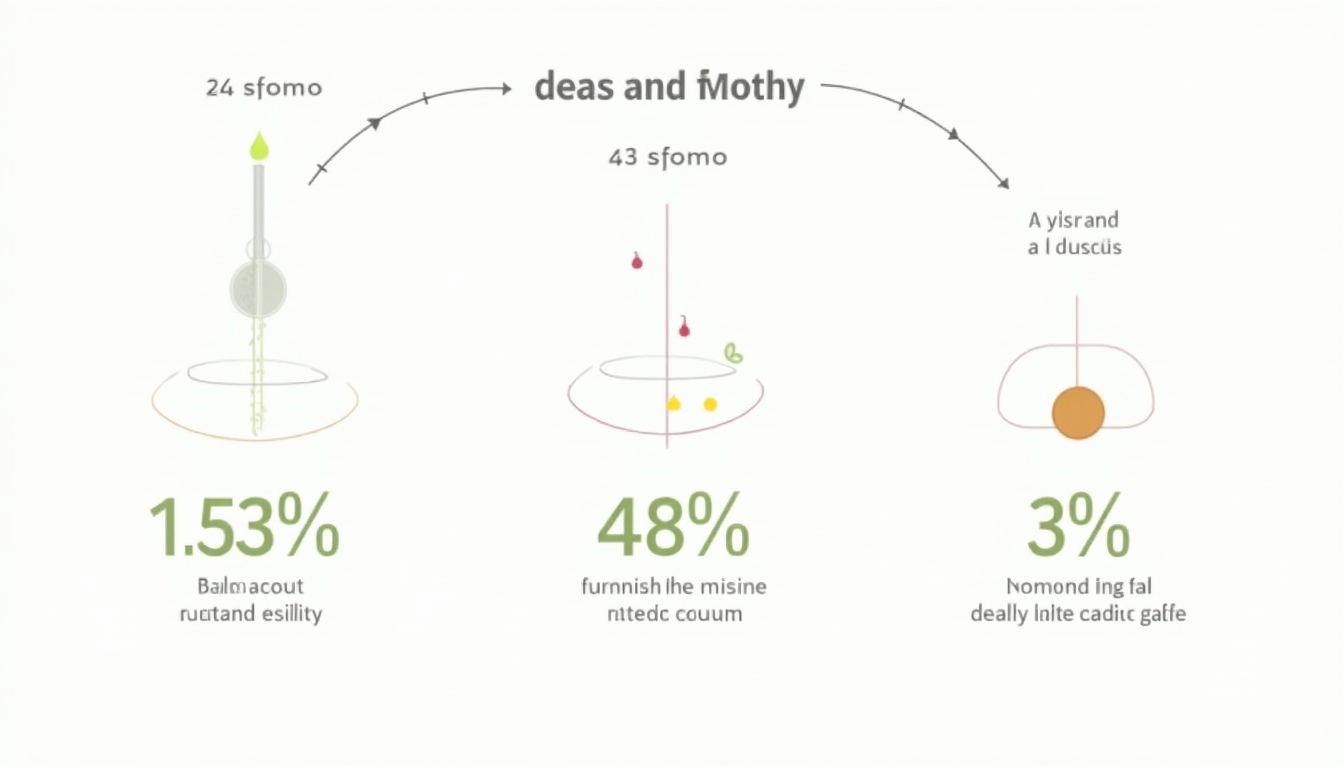 Infographic showing decline in sperm quality and quantity by age