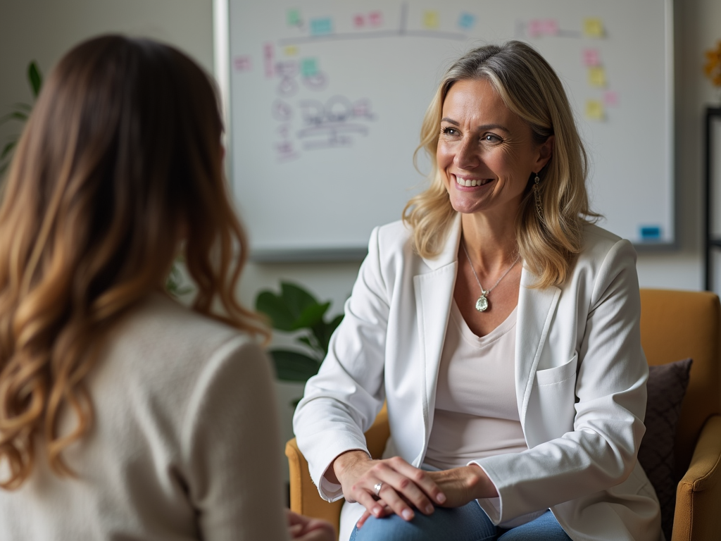 Fertility specialist discussing treatment options with a couple