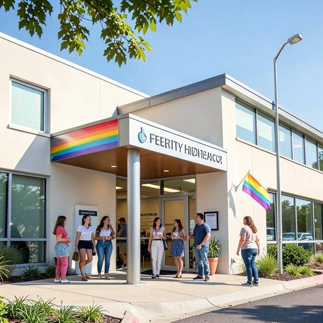 Exterior of an LGBTQ+-friendly fertility clinic