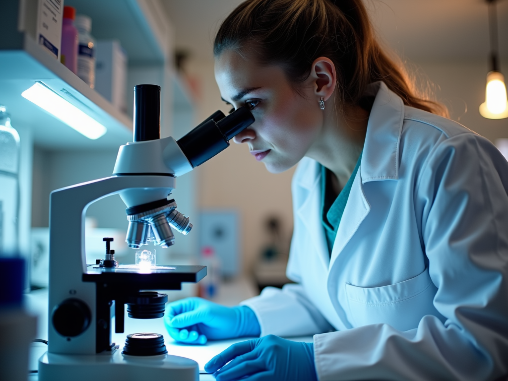 Scientist studying fertility advances