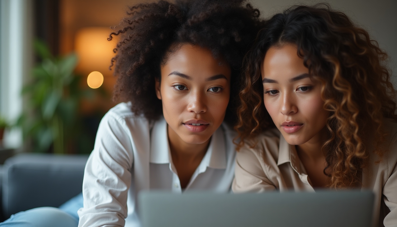 A supportive couple reviewing fertility treatment options together.