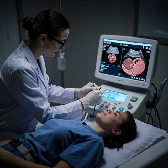 Ultrasound scan during fertility testing
