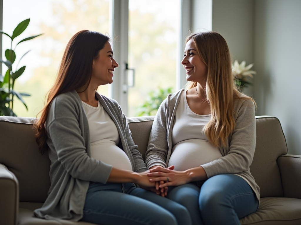 Couple in fertility clinic
