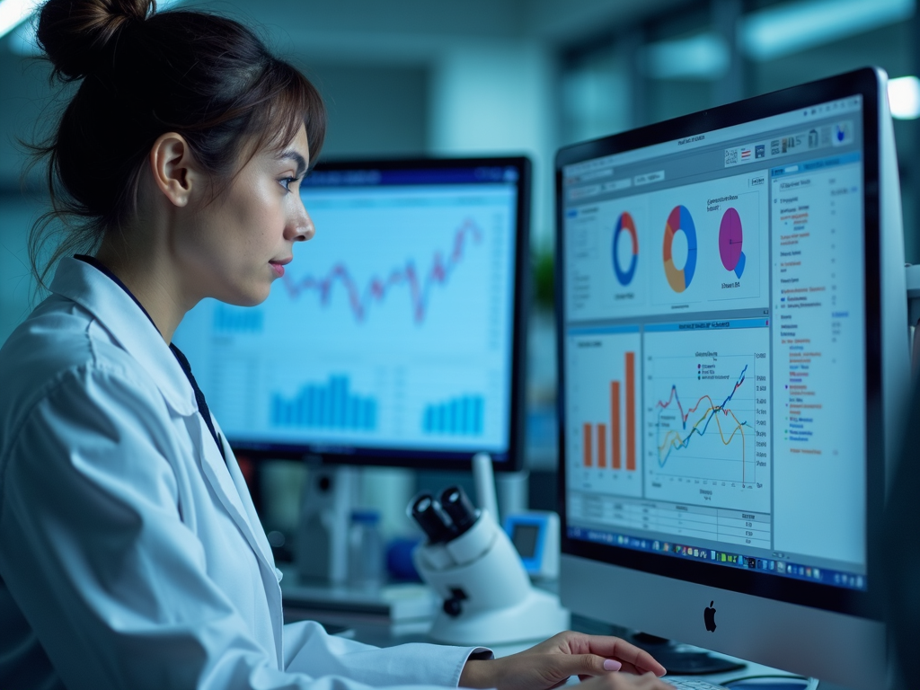 A scientist analyzing fertility research data.