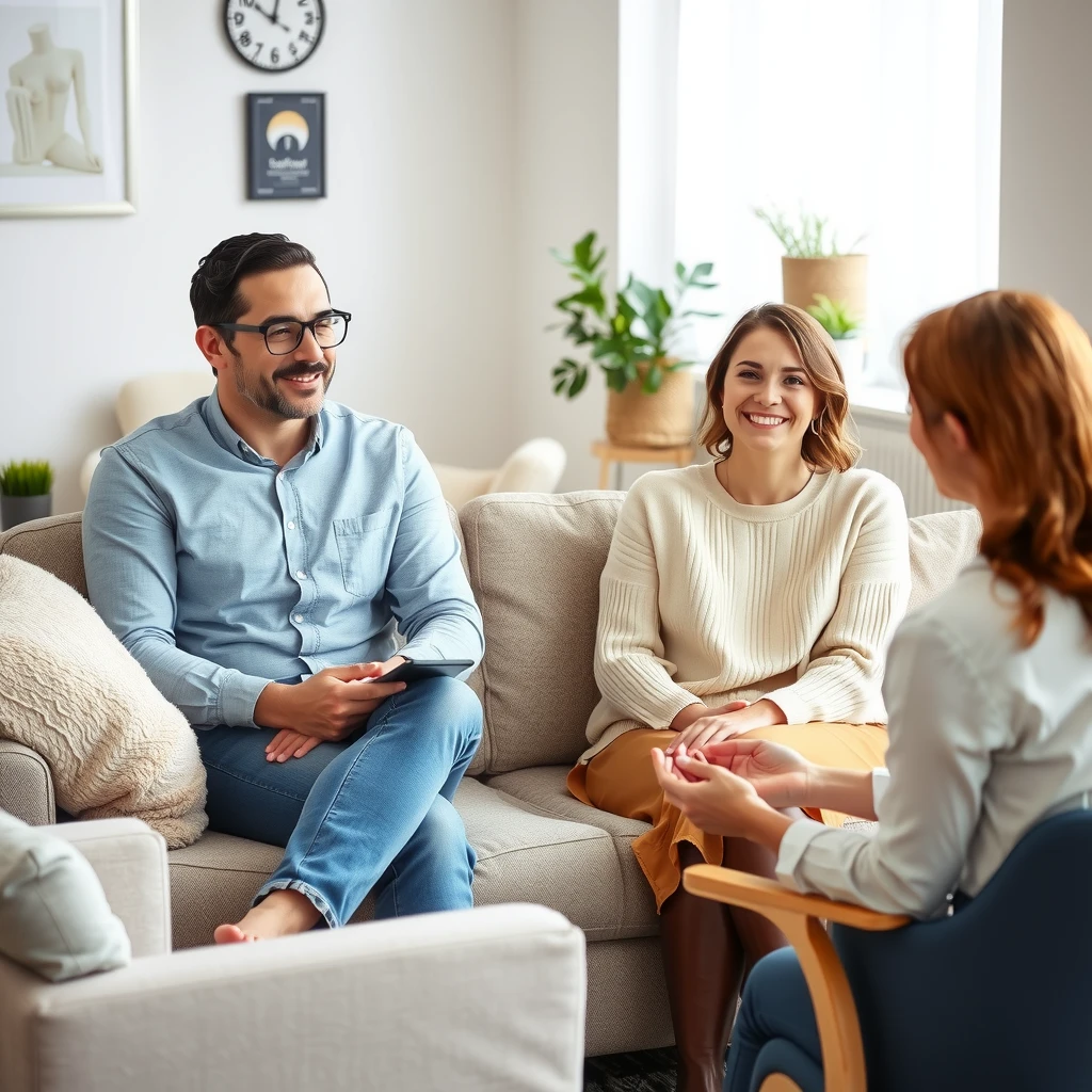 Couple attending a supportive therapy session