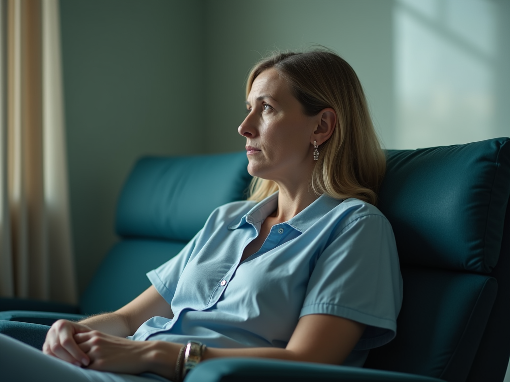 Person reflecting on cancer treatment and future plans