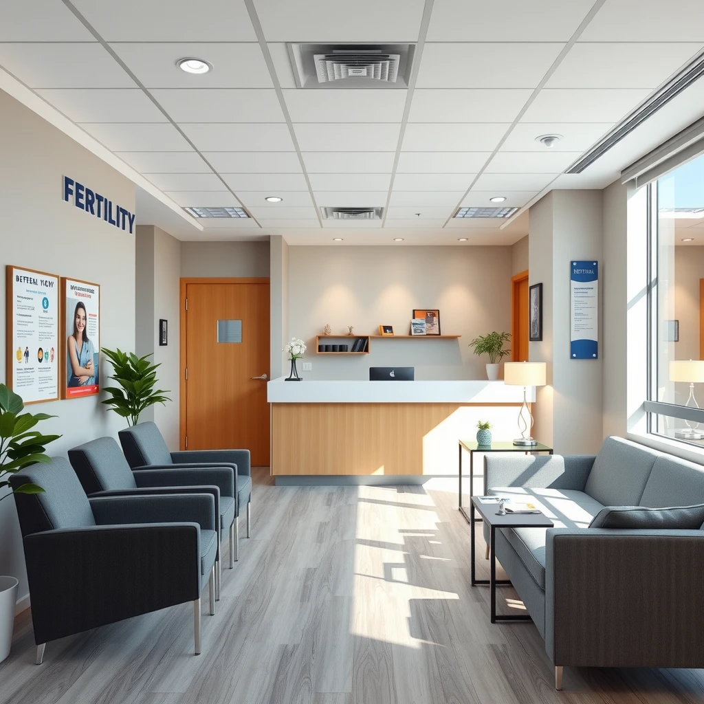 Interior of a fertility clinic providing support and testing