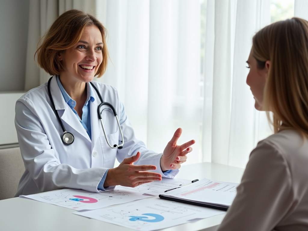Doctor discussing fertility preservation with a patient