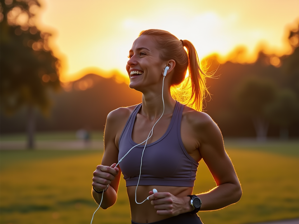 Woman exercising to manage PCOS symptoms.