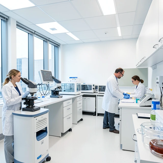 Inside a state-of-the-art fertility clinic embryology laboratory