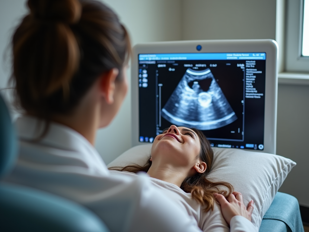 Ultrasound during IVF cycle