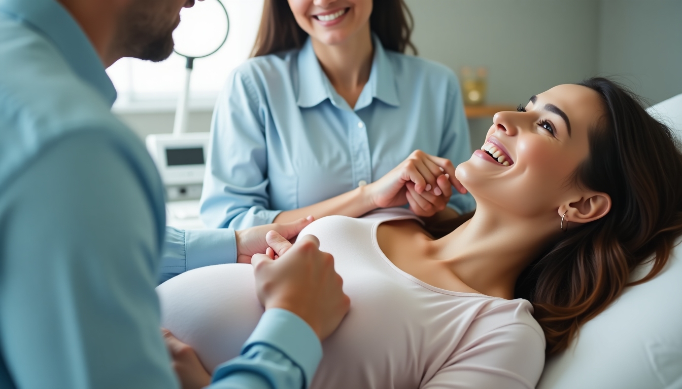 Embryo transfer procedure with supportive partner