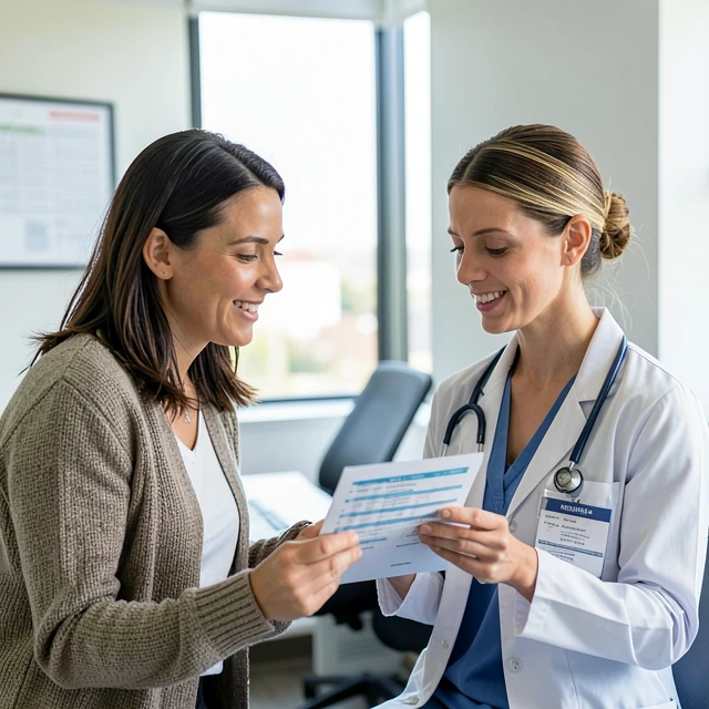 Couple consulting with fertility specialist about unexplained infertility