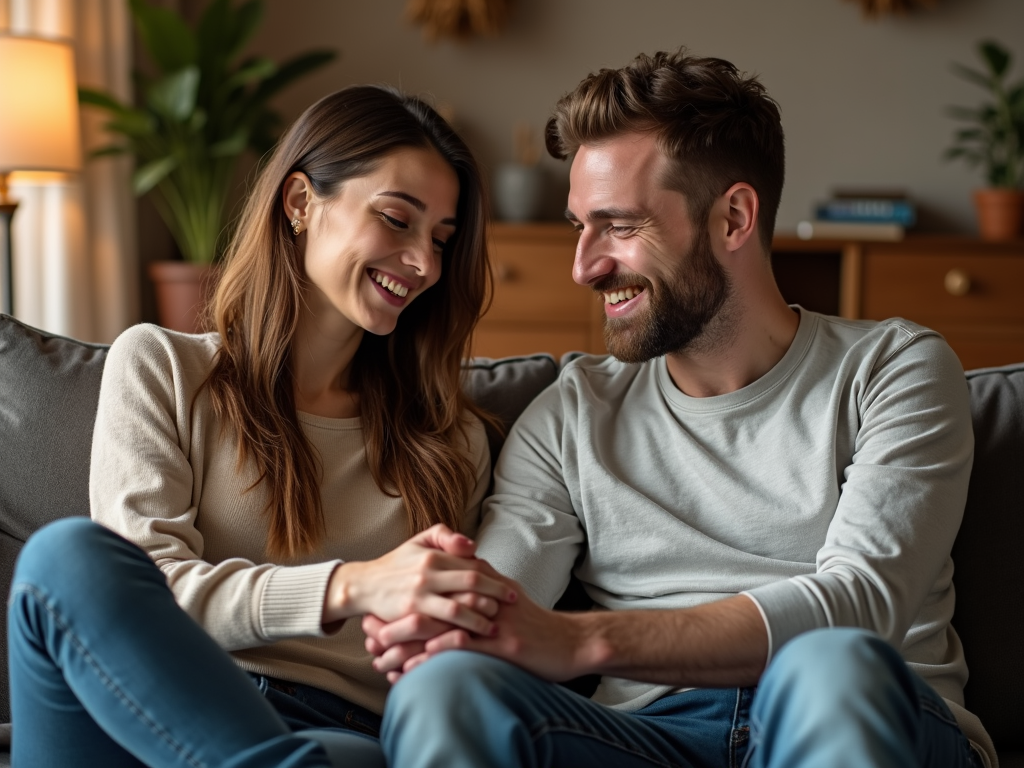 A couple supporting each other through the emotional journey of infertility.