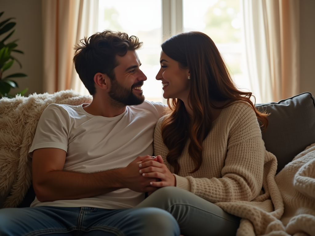 Couple supporting each other