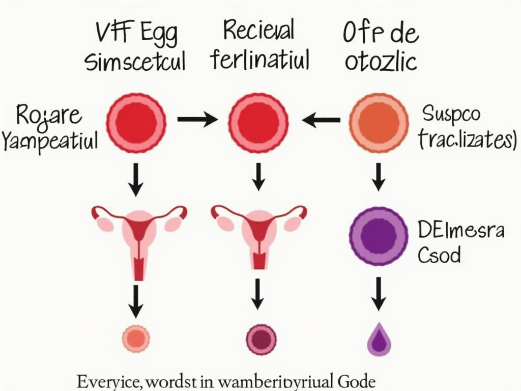 Diagram of the IVF process
