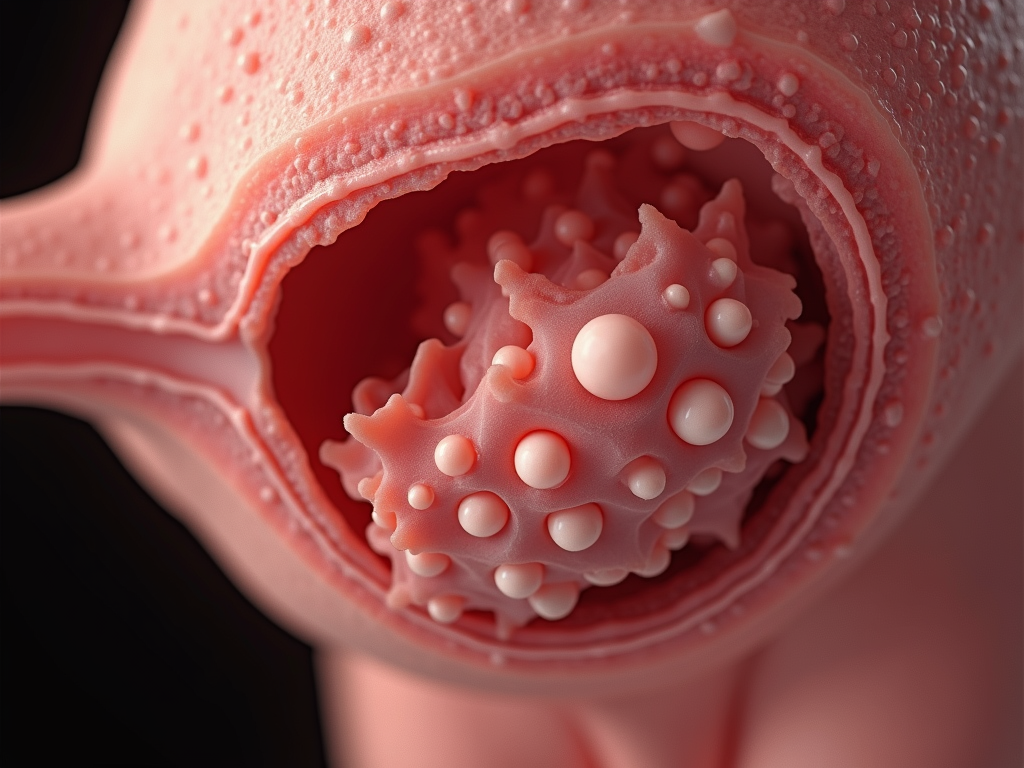 Ovary with PCOS.