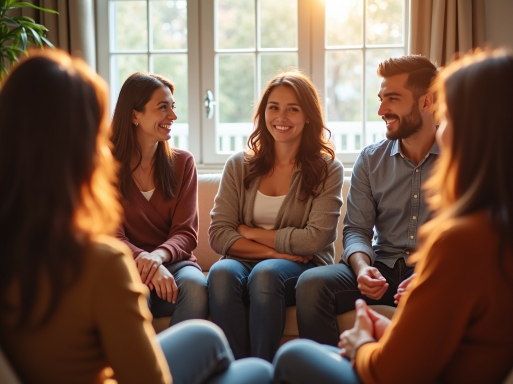 Support group meeting for infertility