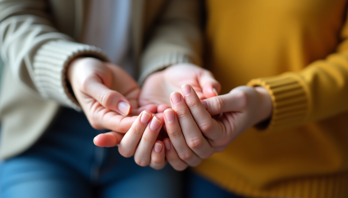 Couple providing emotional support to each other