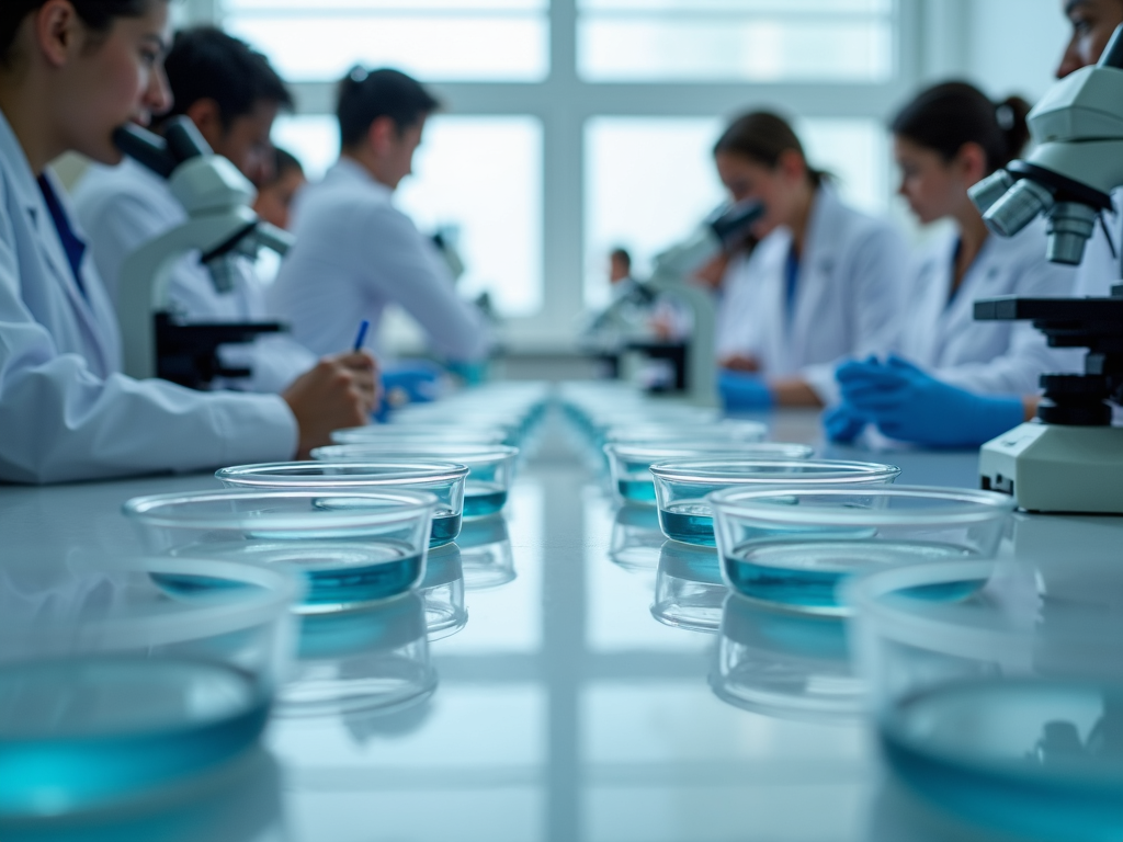 Embryologists working in a lab, showcasing the science behind IVF.