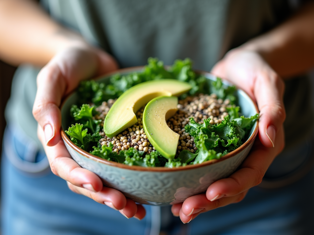 A nutritious salad representing a commitment to fertility health.