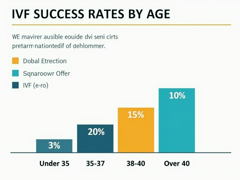IVF success rates by age infographic