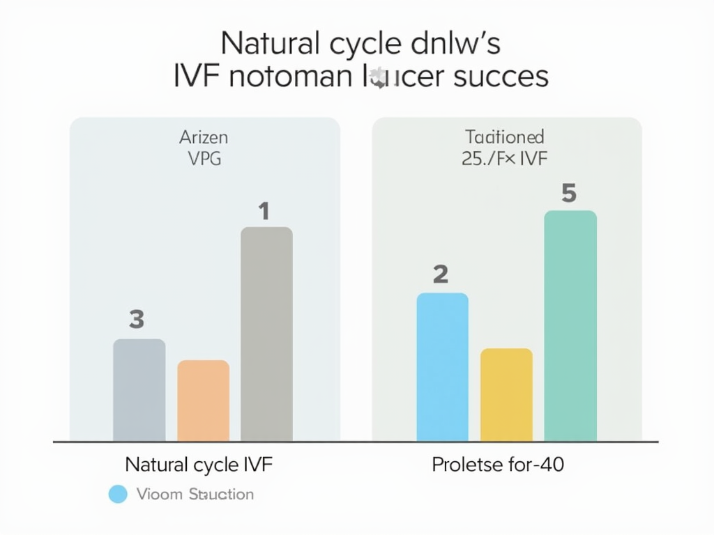 Chart comparing IVF success rates by age