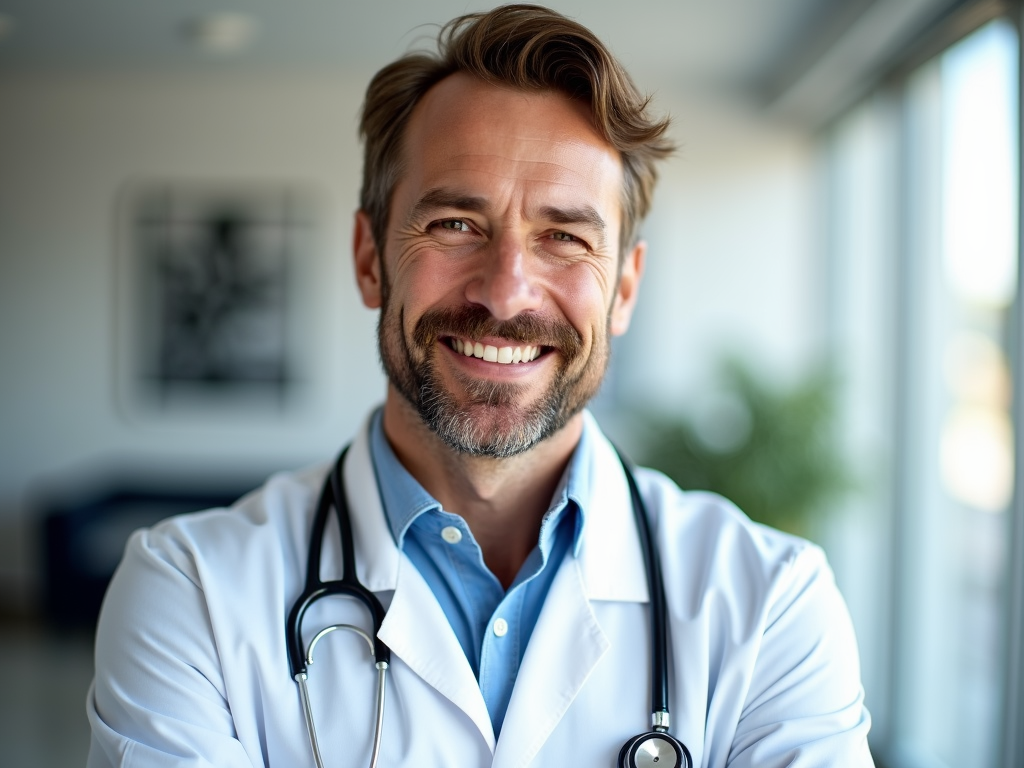 Doctor providing reassurance during a consultation