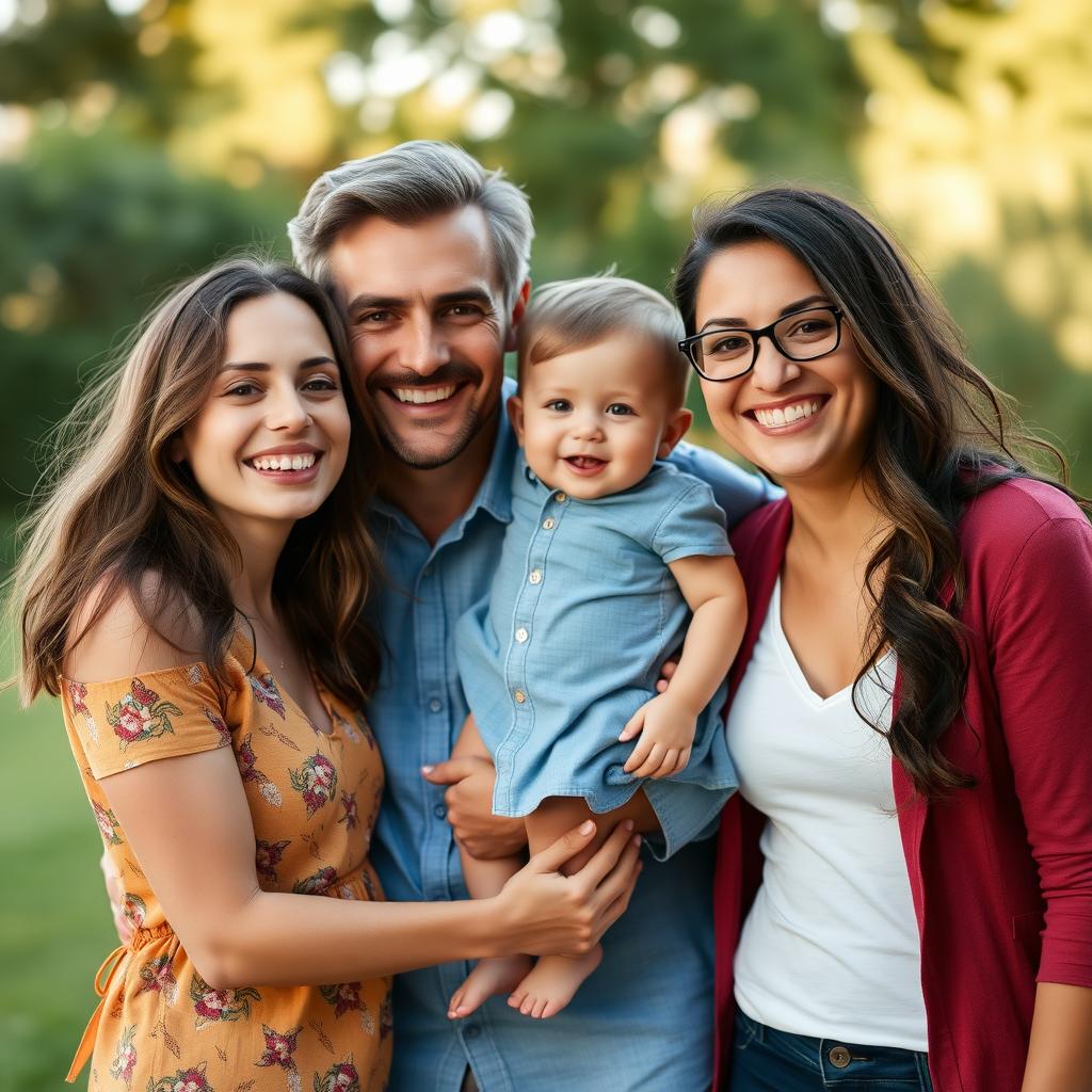 Photo of a family with children celebrating their fertility journey, representing hope and success.