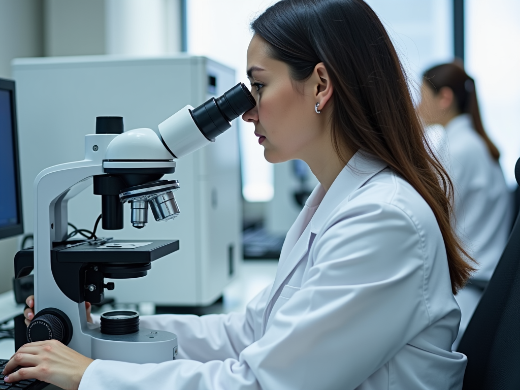 Scientist working on IVF in lab