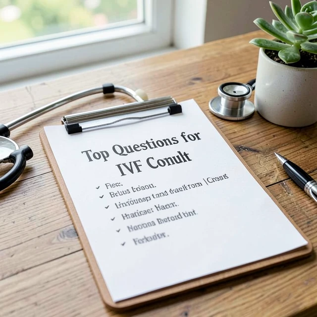 List of questions prepared for IVF consultation