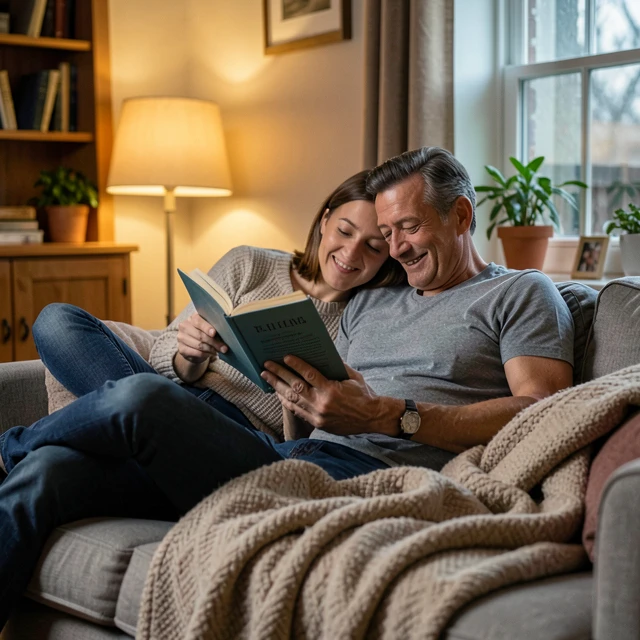 Couple supporting each other through fertility treatment stress