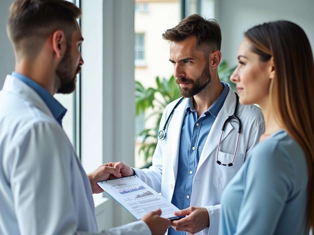 Doctor explaining fertility treatment plan