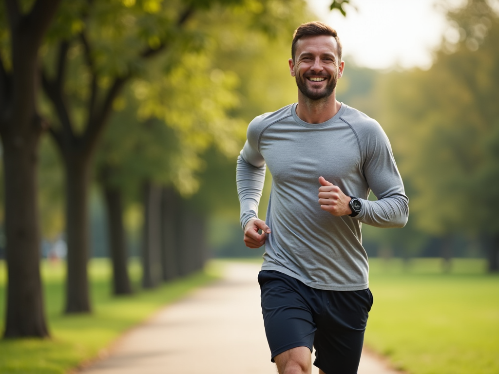 A man exercising to boost fertility