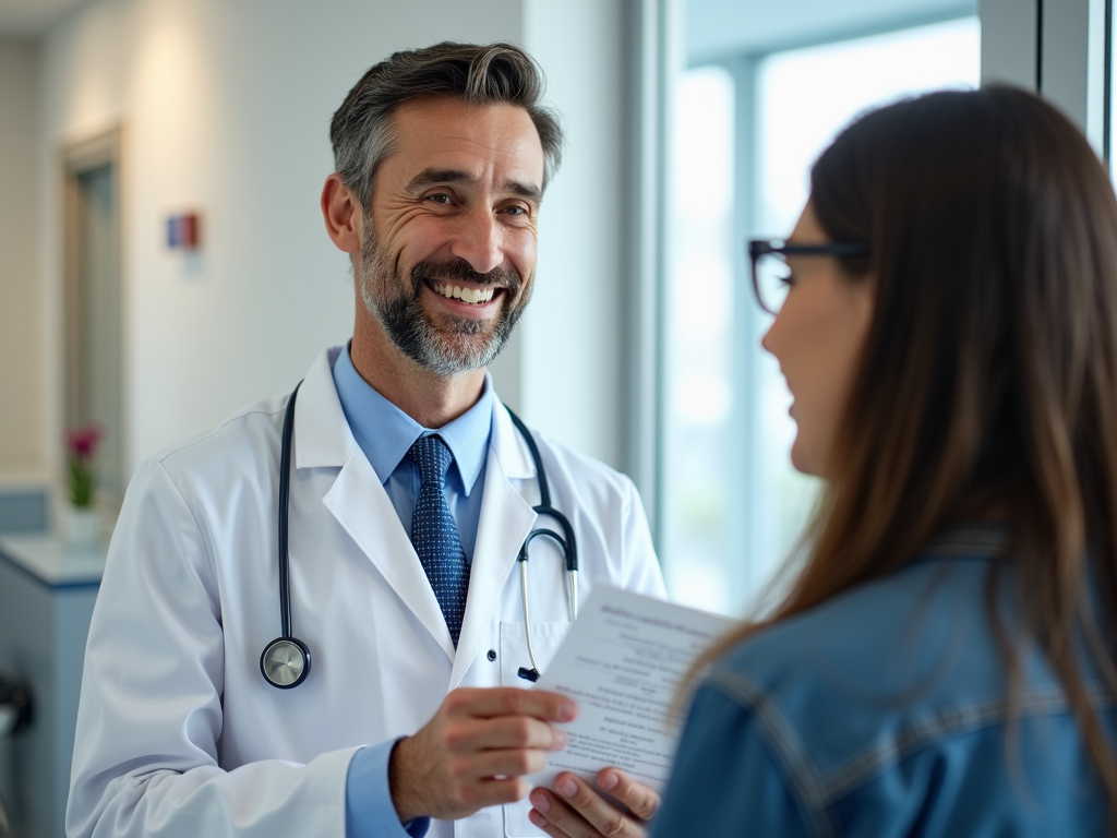 Doctor explaining fertility preservation to patient