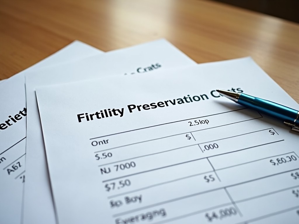 A closeup of insurance paperwork regarding fertility preservation coverage.