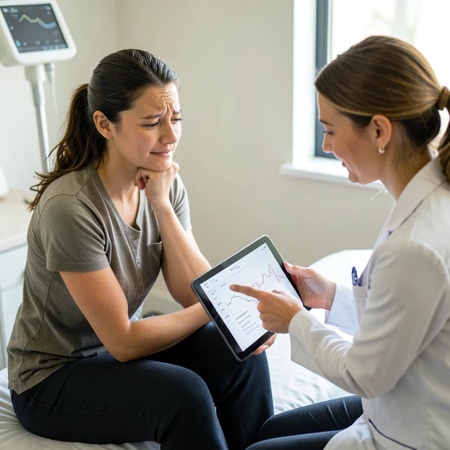Patient consulting with a compassionate fertility doctor