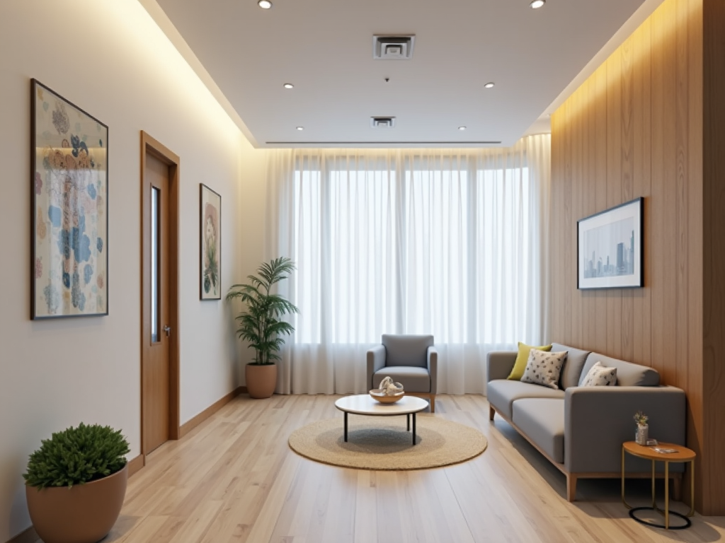 A fertility clinic with a welcoming atmosphere, emphasizing patient care.