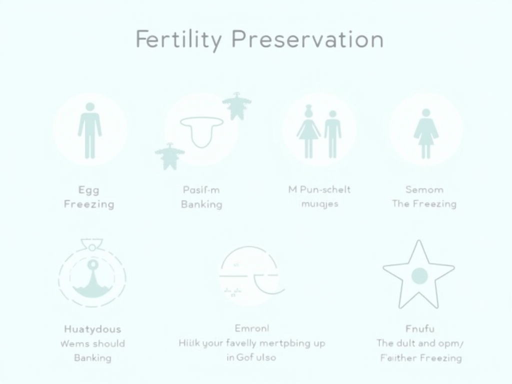 Fertility preservation options infographic