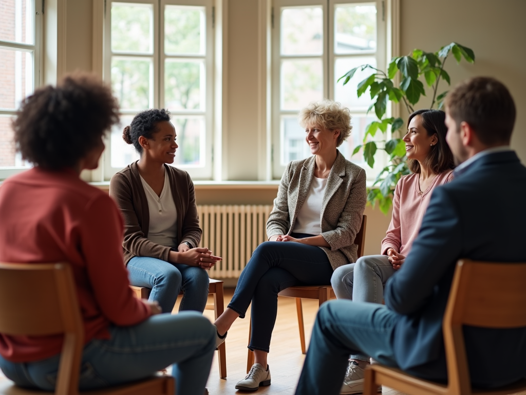 Infertility support group sharing experiences
