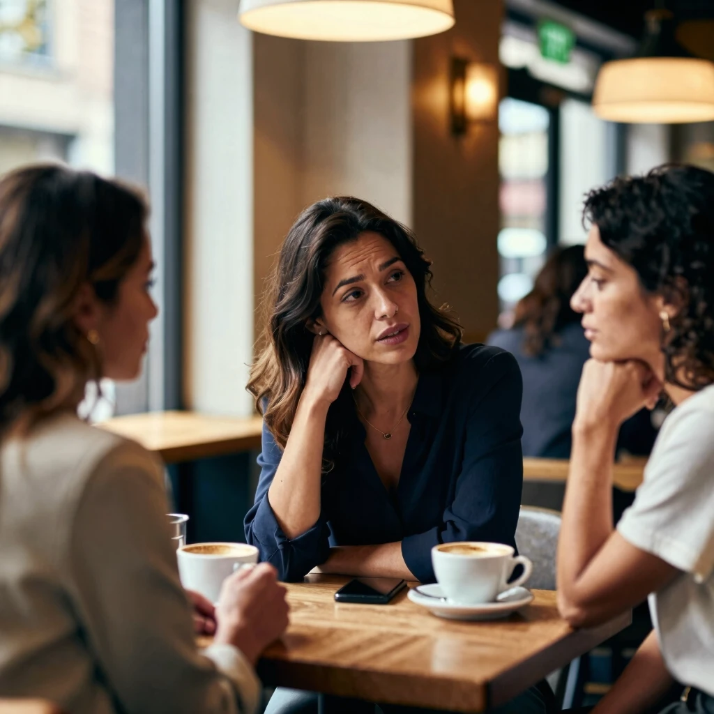 Women sharing fertility treatment experiences in a supportive setting