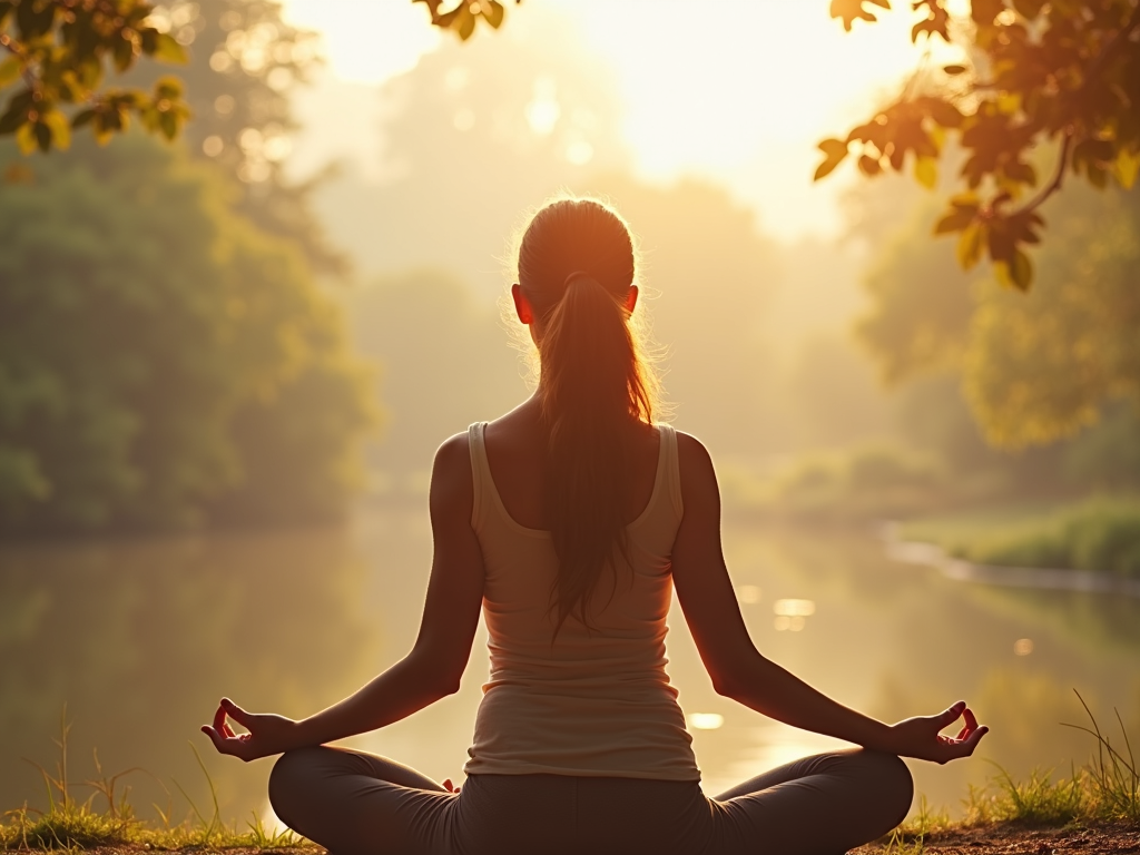 Person practicing yoga for self-care during fertility treatment