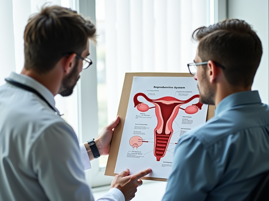Doctor discussing ovulation induction