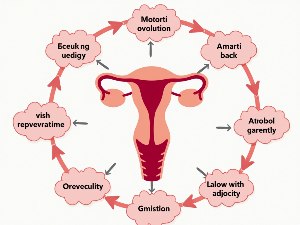 Menstrual cycle infographic