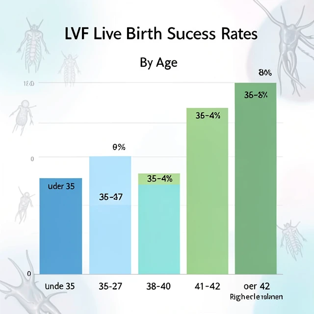 Chart displaying latest IVF success rates by age