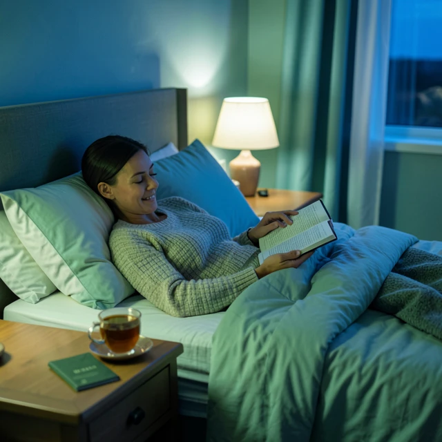 Woman practicing relaxation techniques for better PCOS management