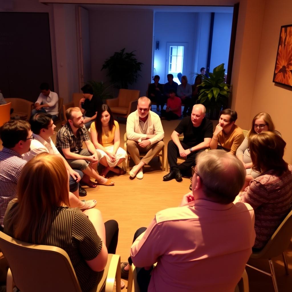 Support group for individuals coping with infertility.