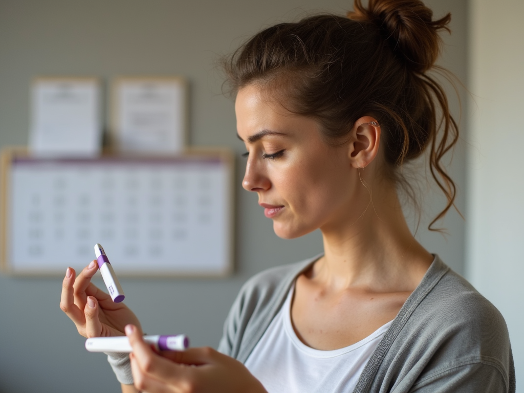 A woman experiencing the emotional wait after embryo transfer.